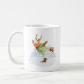 Mug Patineur hivernal de chevreuils de bois (Gauche)