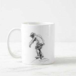 Mug Patineur vintage en mouvement