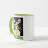 Mug Patineuse Art déco dans la neige (Devant gauche)