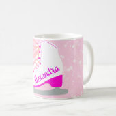 Mug Patineuse de glace à patinage artistique rose pers (Devant droit)