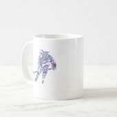 Mug Patineuse de hockey Silhouette Paisley (Devant gauche)
