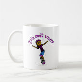 Mug Patineuse noire avec casque (Gauche)
