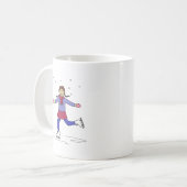 Mug Patineuse sur glace (Devant gauche)