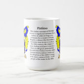 Mug Patino appellent, l'origine, la signification et (Centre)