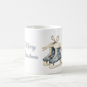 Mug Patins à glace Flocons Bleus
