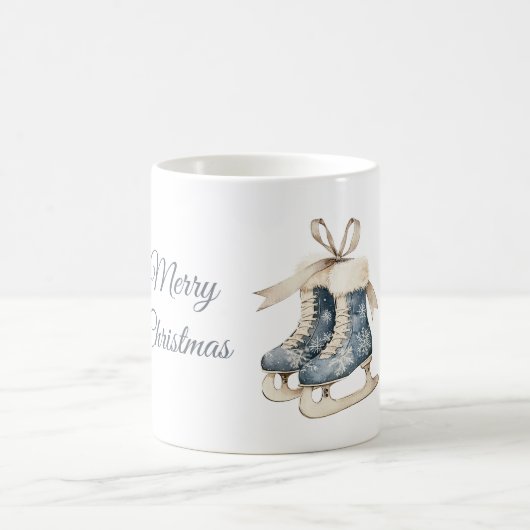 Mug Patins à glace Flocons Bleus (Centre)