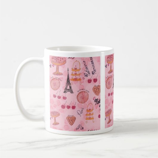 Mug Pâtisseries roses de Paris (Gauche)