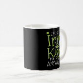 Mug Patrick's Day I'm Not Irish But Kiss Me Anyway (Devant droit)