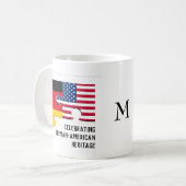 Mug patrimoine ALLEMAND-AMÉRICAIN | Monogramme (Devant gauche)