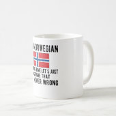 Mug Patrimoine norvégien Norvège Racines drapeau norvé (Devant droit)