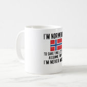 Mug Patrimoine norvégien Norvège Racines drapeau norvé (Devant gauche)