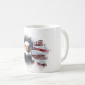 Mug *~* Patriot USA Eagle drapeau américain (Devant droit)