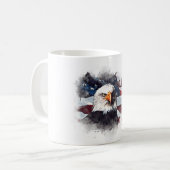 Mug *~* Patriot USA Eagle drapeau américain (Devant gauche)