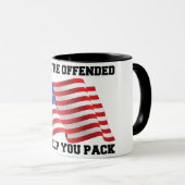 Mug patriote américain (Devant droit)