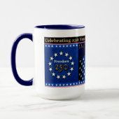 Mug Patriote de la Célébration des 250 ans d'Améri (Gauche)