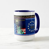 Mug Patriote de la Célébration des 250 ans d'Améri (Devant droit)