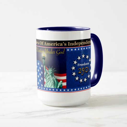 Mug Patriote de la Célébration des 250 ans d'Améri (Devant droit)