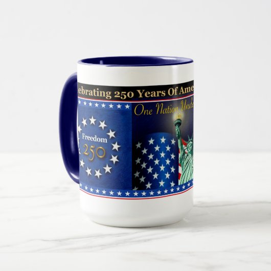 Mug Patriote de la Célébration des 250 ans d'Améri (Devant gauche)