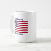 Mug Patriotic 250 Years 1776-2026 (Devant gauche)
