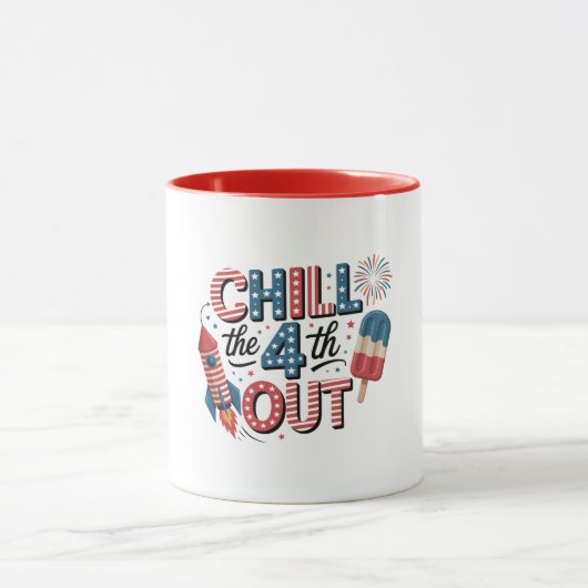 Mug-Patriotic 4th of July Coffee  Mok (Midden)