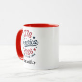 Mug Patriotic America 1776-2026 Personalized (Devant gauche)