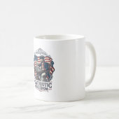 Mug Patriotic Chess Player Vector Graphic Tee (Devant droit)