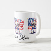 Mug Patriotic French bulldog frenchie mom (Devant droit)