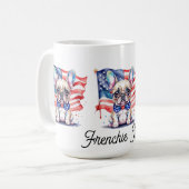 Mug Patriotic French bulldog frenchie mom (Devant gauche)