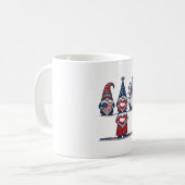 Mug Patriotic Gnome Trio Vintage Vector Design_1 (Devant gauche)