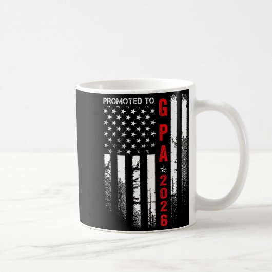 Mug Patriotic Mens Promoted To G Pa Est 2026 First Tim (Droite)