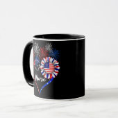 Mug Patriotic Nurse 4th of July American Flag (Devant gauche)