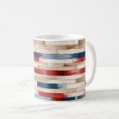 Mug Patriotic Painted Planks  (Devant droit)