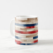 Mug Patriotic Painted Planks  (Devant gauche)