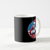Mug Patriotic Santa Claus For Men Women Usa Flag Chris (Devant droit)