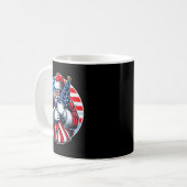 Mug Patriotic Santa Claus For Men Women Usa Flag Chris (Devant gauche)