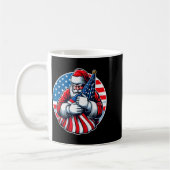 Mug Patriotic Santa Claus For Men Women Usa Flag Chris (Gauche)