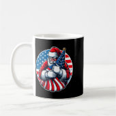 Mug Patriotic Santa Claus For Men Women Usa Flag Chris (Gauche)
