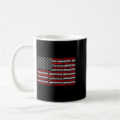 Mug Patriotic Trains Flag For Train Enthusiasts And Ho (Gauche)