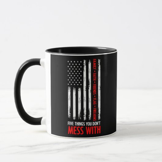 Mug Patriotic US Citizen Family Funny Quote American (Gauche)