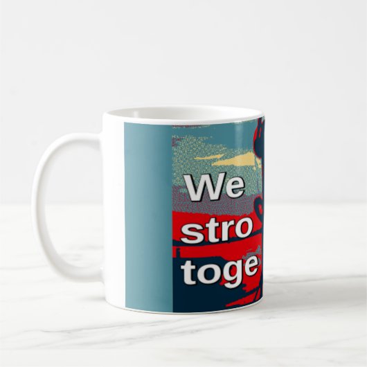 Mug Patriotic USA Hope Graphisme Art Design (Gauche)