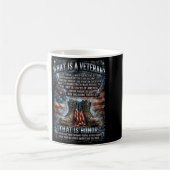 Mug Patriotic Veteran Definition Blank Check Sacrifice (Gauche)