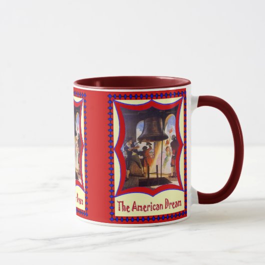 Mug Patriotique américain, cloche de liberté (Droite)