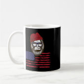 Mug Patriotique Bigfoot Porte Usa Casquette &amp; Gles (Gauche)