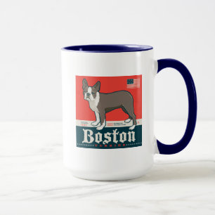 Mug Patriotique   Boston Terrier
