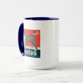 Mug Patriotique | Boston Terrier (Devant gauche)