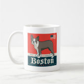 Mug Patriotique | Boston Terrier (Gauche)