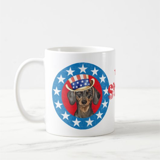 Mug Patriotique Dachshund (Gauche)