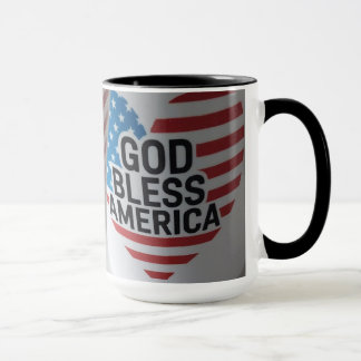 Mug patriotique Dieu bénisse l'Amérique