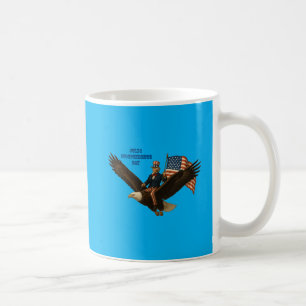 Mug Patriotique Juillet 4 Oncle Sam Riding a Bald Eagl