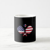 Mug Patriotique Pickleball US Drapeau Conception (Centre)
